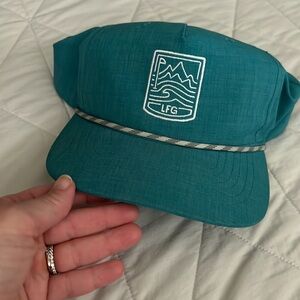 Live Forever Golf LFG Rope Hat The Snap Back Cap Teal